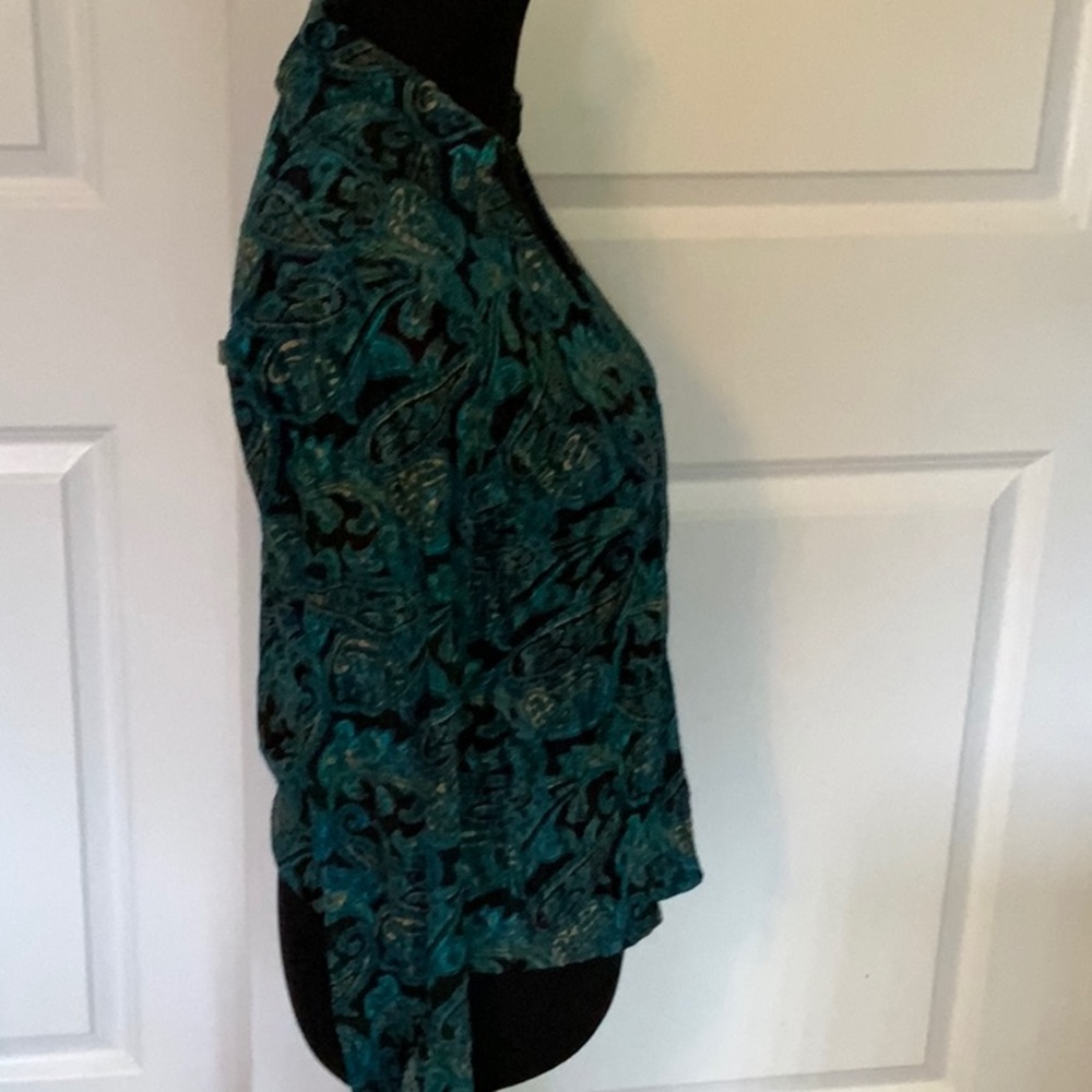 Inc V Neck Button Down Blouse - image 4